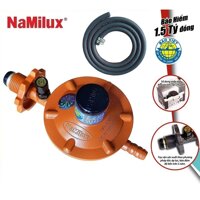 BỘ VAN ĐIỀU ÁP NGẮT GAS TỰ ĐỘNG NAMILUX NA-336S-VN BẢO VỆ AN TOÀN + 1,5 MÉT DÂY DẪN GAS NAMILUX + 2 CỔ DÊ