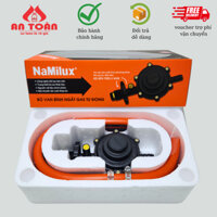 Bộ van gas điều áp tự động an toàn NAMILUX NA-345S-VN + [1.5m] dây dẫn gas + [2 đai siết inox]