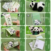 Bộ văn phòng phẩm gấu trúc LYMEDIA, Hộp quà tặng dung tích lớn Văn phòng phẩm học tập phong phú, Bộ quà tặng hình bút chì dễ thương hợp thời trang dành cho học sinh