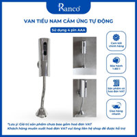 Bộ Van Tiểu Cảm Ứng Xả Tiểu NamTự Động Bồn Tiểu Cảm Ứng Nam RANCO ,Đường Nước Âm Tường - R08407