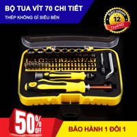 Bo van vit da nang tô vít lục giác - Bộ dụng cụ đa năng 70 chi tiết có tua vít + đầu khẩu . Mua Bộ dụng cụ vặn ốc vít tiện lợi giá cực sốc. 1096 Bảo hành 1 đổi 1 Toàn Quốc