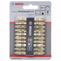 Bộ vặn vít ngắn PH2-65 mm Bosch (10 chi tiết)