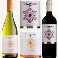 Bộ vang Stemmari hạng DOC Syrah – Chardonay cao cấp 750ml x 6 chai 13,5%vol nhập khẩu nguyên thùng