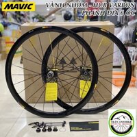 Bộ vành nhôm xe đạp MAVIC COSMIC PRO 700Cx40mm - PHANH ĐÍA 6 ỐC (Hub Carbon)