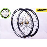 Bộ vành nhôm xe đạp road MAVIC COSMIC PRO 700Cx40mm - Hub Cacbon cối nổ to