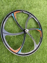 Bộ vành trước sau vành đúc xe đạp 6 đao 26 inch vành đúc xe đạp 26 inch vành đúc xe đạp trước sau