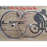Bộ vành xe đạp bánh 700C đan sẵn đùm líp thả, phanh U,V - PK Xe Dap Gia Re