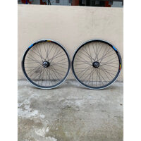 bộ vành xe đạp địa hình  26 inch lắp phanh đĩa bắt ốc,líp vặn (26-195/26/2125)(Size được ghi trên lốp xe )QUAVA