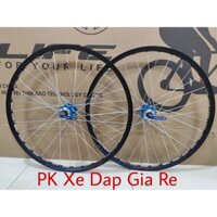 Bộ vành xe đạp thể thao 26 inch đan sẵn Moayo líp thả, phanh đĩa, Vành đan sẵn 26 inch - PK Xe Dap Gia Re