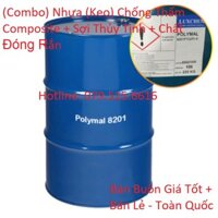 (Bộ) Vật Liệu Chống Thấm Composite (1Kg) + Sợi Thủy Tinh (1Kg) + Chất Đóng Rắn Nhựa (tỉ lệ theo lượng nhựa tương ứng)
