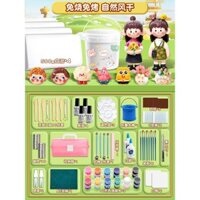 Bộ vật liệu DIY thủ công bằng đất sét mềm, đá, nhựa dẻo, đồ chơi cho bé gái, đất sét nhựa, đất sét không độc hại, đất sét màu, bộ dụng cụ đặc biệt cho trẻ em, học sinh mẫu giáo và tiểu học