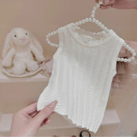 Bộ váy tutu hai mảnh cho bé gái 2024, váy bánh lưới chất lượng cao, áo vest dễ thương và quần short hai mảnh