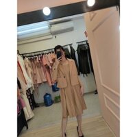 BỘ VÁY VEST, CHÂN XẾP LY K799 - TIIN STORE (Hàng may thiết kế ,ảnh thật shop tự chụp)
