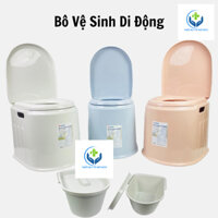 Bô Vệ Sinh Di Động Trong Nhà Cho Người Già, Người Ốm, Bồn Cầu Di Động Đa Năng Cao Cấp