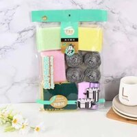 Bộ Vệ Sinh Nhà Bếp, Trợ Thủ Đắc Lực Toàn Năng, Bóng Dây Sắt, Bóng Dây Thép, Cọ Rửa Bát Thần Thánh, Cọ Rửa Kết Hợp Lau