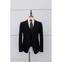 Bộ Vest Nam màu Đen dòng 2 cúc lên form dáng chuẩn cực đẹp, Hàn Quốc, vải mềm mịn, thoải mái khi sử dụng