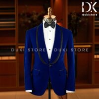 Bộ vest nam màu xanh coban tuxedo cao cấp DKA0042 - DUKI STORE