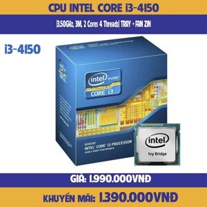 Bộ vi xử lý - CPU Intel Core i3 4150 - 3.50 GHz - 3MB Cache