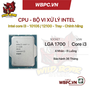 Bộ vi xử lý - CPU Intel Core i3 12100