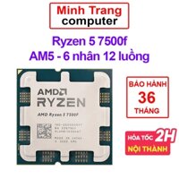 bộ vi xử lý CPU AMD Ryzen 5 7500F ( 3.7GHz Boost 5.0GHz / 6 nhân 12 luồng / 32MB / AM5)