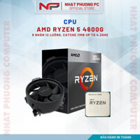 Bộ vi xử lý - CPU AMD Ryzen 5 4600G 6 nhân 12 luồng, Catche 11MB Up to 4.2GHz- Bảo hành chính hãng 36 tháng