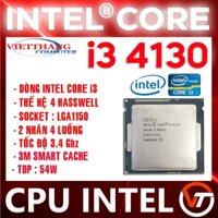 Bộ Vi Xử Lý CPU Core i3 4130 3.4 Ghz Socket 1150 ( Cũ - 2nd )