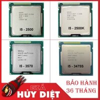 Bộ vi xử lý CPU Core I5 2500, I5 2500K, I5 3570, I5 3475S [Bảo hành 36 tháng]