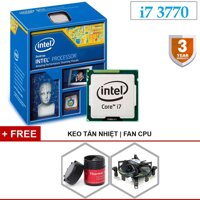 Bộ vi xử lý dùng cho PC (máy tính để bàn) Chip Intel Core i7 3770 3.40GHz(up to 3.90GHz 4 lõi8 luồng) Bus 1333/1600MHz Cache 8MB. Kèm quạt chip và keo tản nhiệt loại tốt. Bảo hành 36 tháng 1 đổi 1 cho cpu