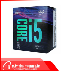 Bộ vi xử lý Intel Core I5-8400 (2.8GHZ, 9MB CACHE, 6C-6T) SK 1151-V2