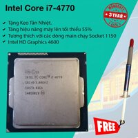 Bộ Vi Xử Lý Intel Haswell Core i7 4770 3.4Ghz Turbo 3.9Ghz 4 lõi 8 luồng 8Mb Cache Bus 5 GT/s DMI. [bonus]