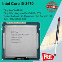 Bộ Vi Xử Lý Intel Ivy Bridge Core i5 3470 3.2Ghz 4 lõi 4 luồng 6Mb Cache Bus 5 GT/s DMI. [bonus]