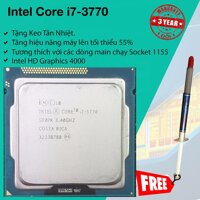 Bộ Vi Xử Lý Intel Ivy Bridge Core i7 3770 3.4Ghz 4 lõi 8 luồng 8Mb Cache Bus 5 GT/s DMI. [bonus]