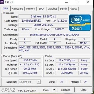 Bộ vi xử lý - CPU Intel Xeon E5 2620V3 - 2.4GHz - 20M Cache