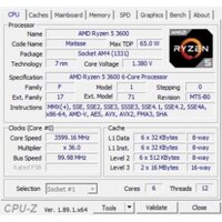 Bộ vi xử lý Ryzen 5 3600 cũ. CPU AMD RYZEN 5 3600 (3.6 - 4.2Ghz / 6 core 12 thread)