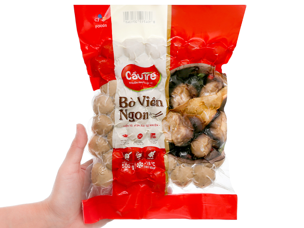 Bò viên ngon Cầu Tre gói 500g