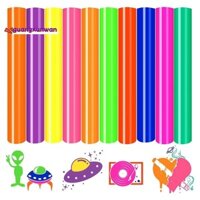 Bộ Vinyl Truyền Nhiệt HTV -30X25cm 10 Tờ Neon Sắt Trên Vinyl Xanh Neon HTV Xanh Neon Truyền Nhiệt Vinyl Bộ Áo Thun