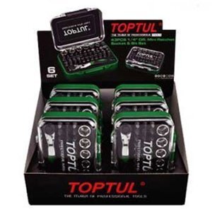 Bộ vít 43 chi tiết Toptul GABW4301S, 1/4"