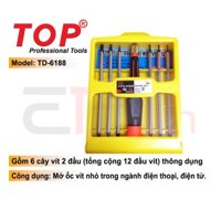 Bộ Vít 6 Cây Sửa Điện Thoại Top - TD-6188