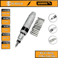 Bộ Vít Đóng, Bộ Mũi Vít Đóng Xoay Tự Động 1/2'' 13 Mũi Cao Cấp G090102 Wynn's inox đúc dùng tháo lắp, mở ốc vít
