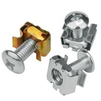 Bộ vít tủ mạng M6, đai ốc snap, đai ốc vuông cho giá đỡ máy chủ Totem, bộ vít đai ốc snap để cố định 9YMB