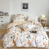 Bộ vỏ chăn ga gối cotton 100% CT000259