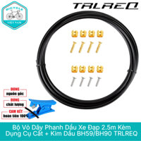 Bộ Vỏ Dây Phanh Dầu Xe Đạp 2.5m Kèm Dụng Cụ Cắt + Kim Dầu BH59/BH90 TRLREQ