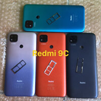 Bộ vỏ Điện thoại Xiaomi Redmi 9C có cụm kính camera.nút bấm.khay sim