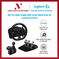 Bộ vô lăng & bàn đạp Logitech G923 - Phản hồi lực TRUEFORCE tương thích PS5, PS4, PC, Mac - Hàng Chính Hãng - Vô Lăng Bàn Đạp Cần Số