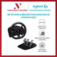 Bộ vô lăng, bàn đạp & cần số Logitech G923 - Phản hồi lực TRUEFORCE tương thích PS5, PS4, PC, Mac - Hàng Chính Hãng