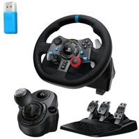 Bộ Vô lăng đua xe Logitech G29 Cần số xe hơi Ligtiech SHIFTER và tặng Đầu đọc thẻ nhớ - Hãng phân phối chính thức