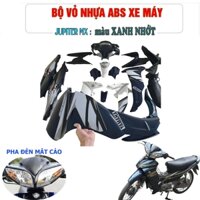 Bộ vỏ nhựa Màu Xanh nhớt Loại Mắt Cáo  cho xe JUPITER MX Yamaha - TẶNG TEM XE LUÔN