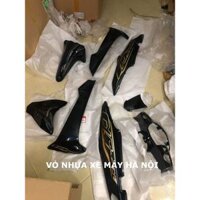 BỘ VỎ NHỰA WAVE 110CC ĐEN BÓNG 2022 (2017-2024 VỪA) CHÍNH HÃNG 8 MẢNH MÀU