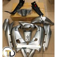 Bộ vỏ nhựa wave alpha - wave thái - wave 110 mầu bạc