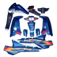 BỘ VỎ NHỰA WAVE THÁI 110 XANH DƯƠNG LÒNG TRẮNG CAO CẤP